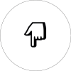 Pointing down finger